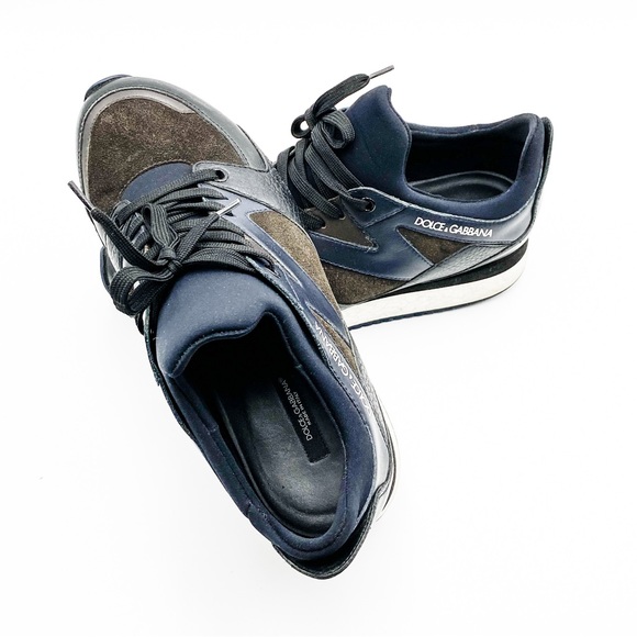 Dolce & Gabbana Leather Trainers Sneakers - Picture 3 of 5